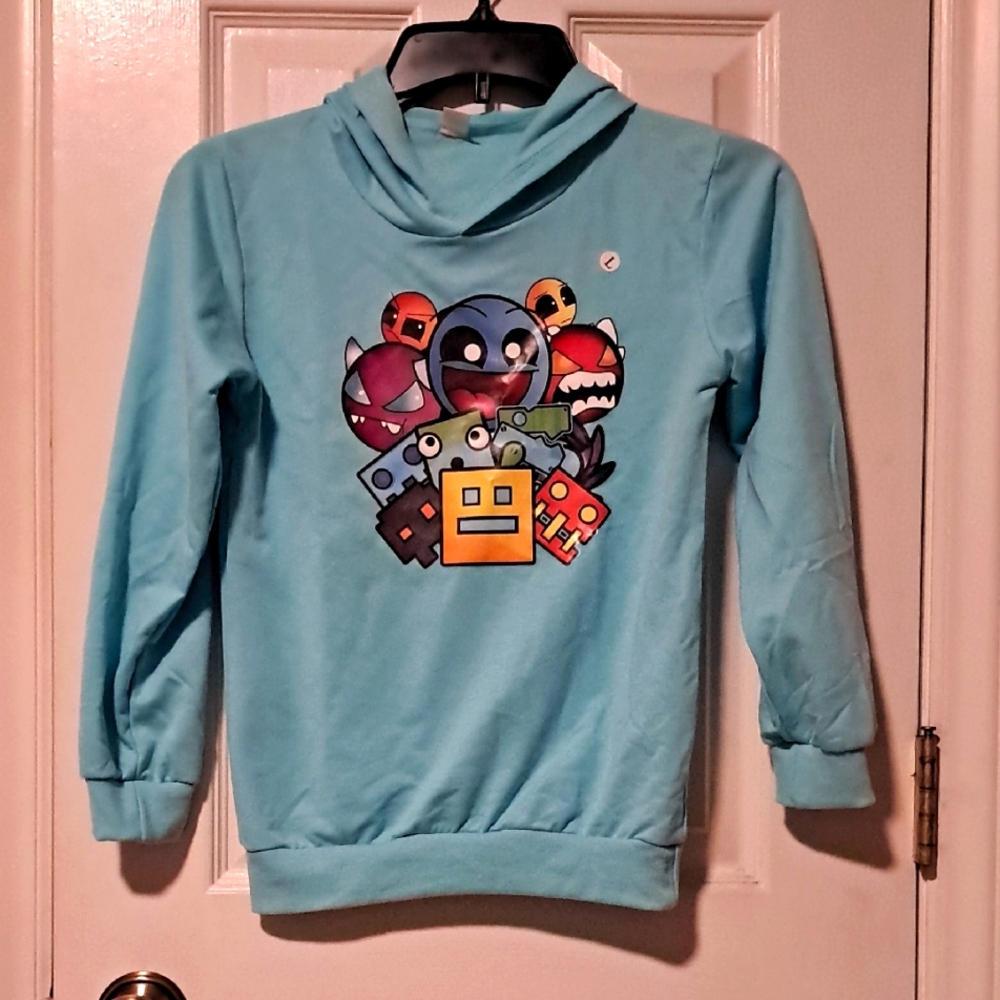 Kids Blue Graphic Hoodie